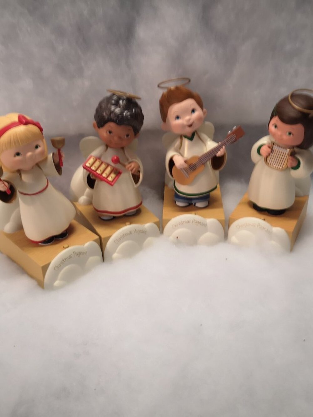 Hallmark 2012 Children's Angel Choir Figurines "Michael, Hope, Faith, & Gabriel"